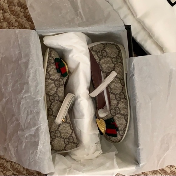 ❣️ GUCCI ❣️Toddler Girl Erin Ballerina Shoe sz 5.5 - Picture 5 of 5